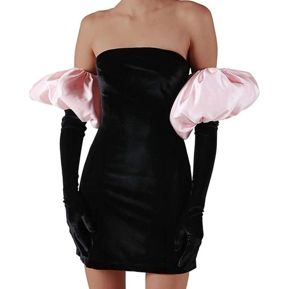 Sleeve Corset Mini Dress - Picture 1 of 6